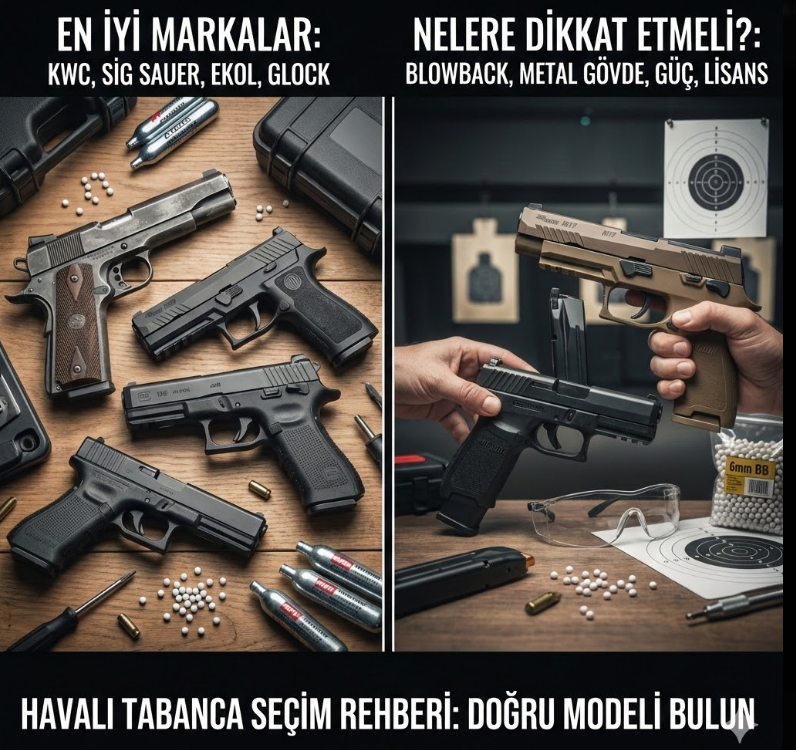Havalı Tabanca Seçerken Dikkat Edilmesi Gerekenler ve En İyi Markalar
