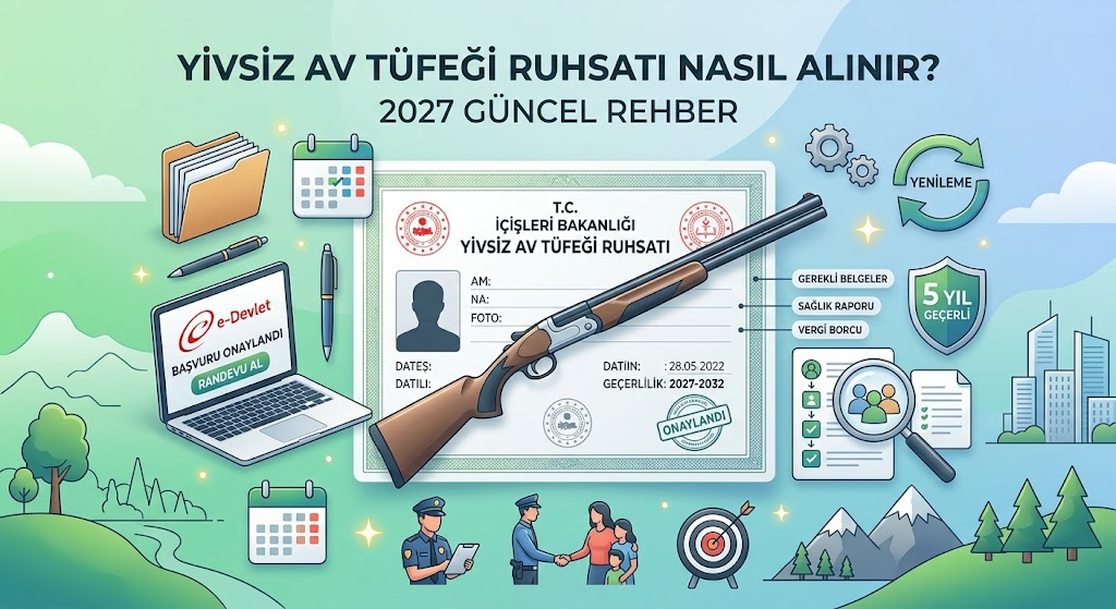 Yivsiz Av Tüfeği Ruhsatı Nasıl Alınır? Nasıl Yenilenir? 2027