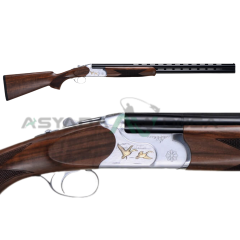 HUĞLU 103 CE Kuş İşlemeli Beyaz Süperpoze Av Tüfeği