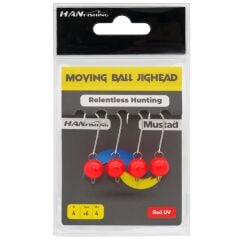 Hanfish Moving Ball Red Uv Mafsallı Jig Head