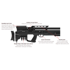 HATSAN Bullpup Gladius PCP Havalı Tüfek