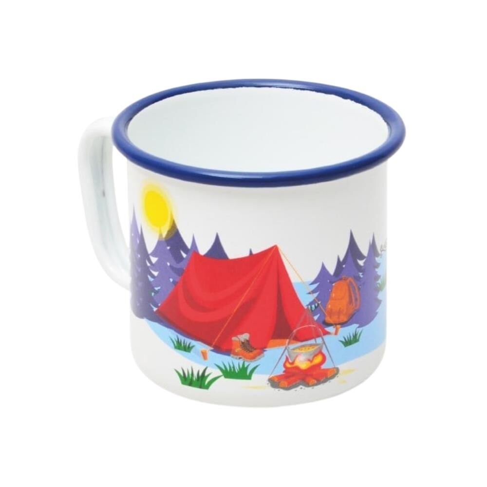 NURGAZ Campout Emaye Kupa Beyaz Çadır