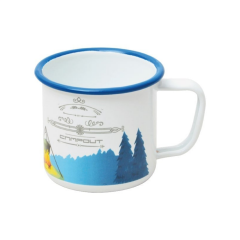 NURGAZ Campout Emaye Kupa Beyaz Kamp