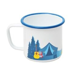 NURGAZ Campout Emaye Kupa Beyaz Kamp