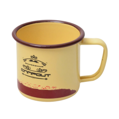 NURGAZ Campout Emaye Krem Kupa