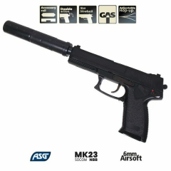 Asg MK23 6 Mm Greengas Airsoft Tabanca (Susturuculu)