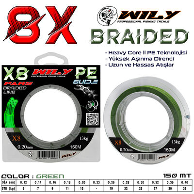 Wily Pars 8X İp Misina
