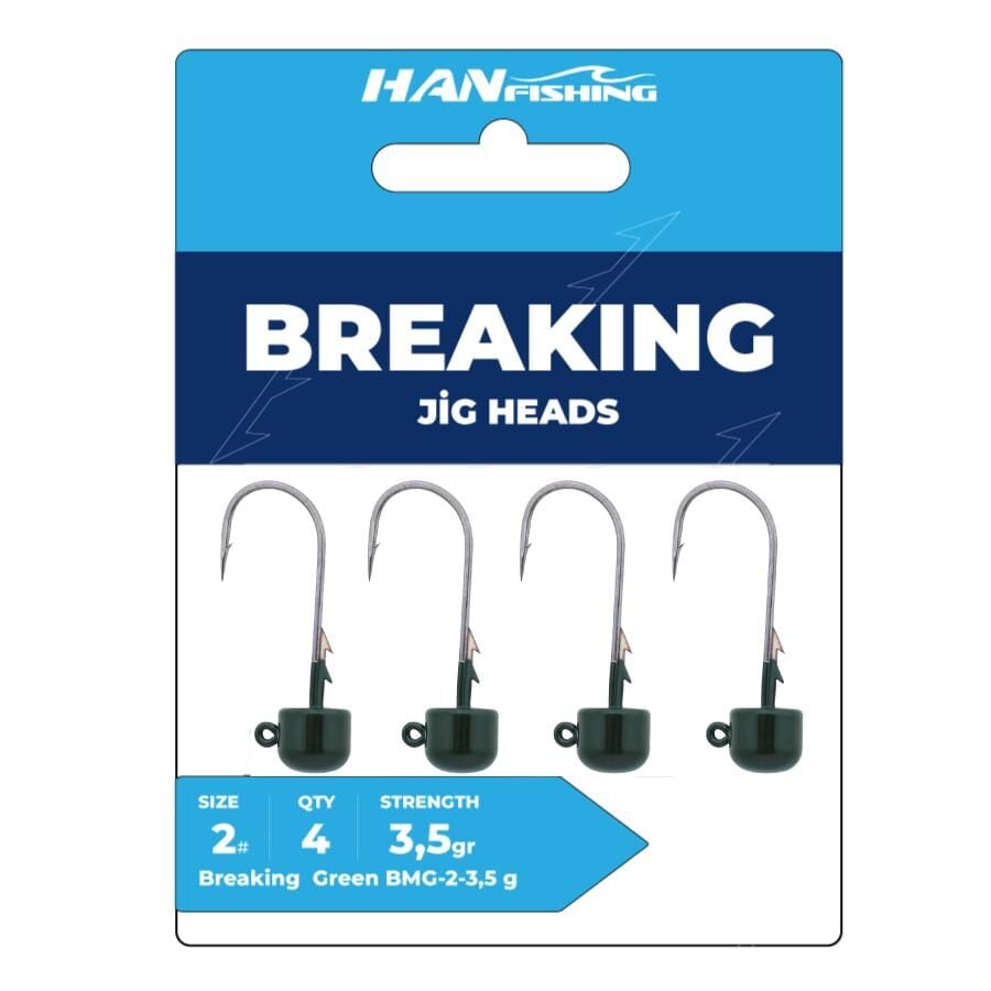 HANFISH JIG HEAD BREAKING GREEN