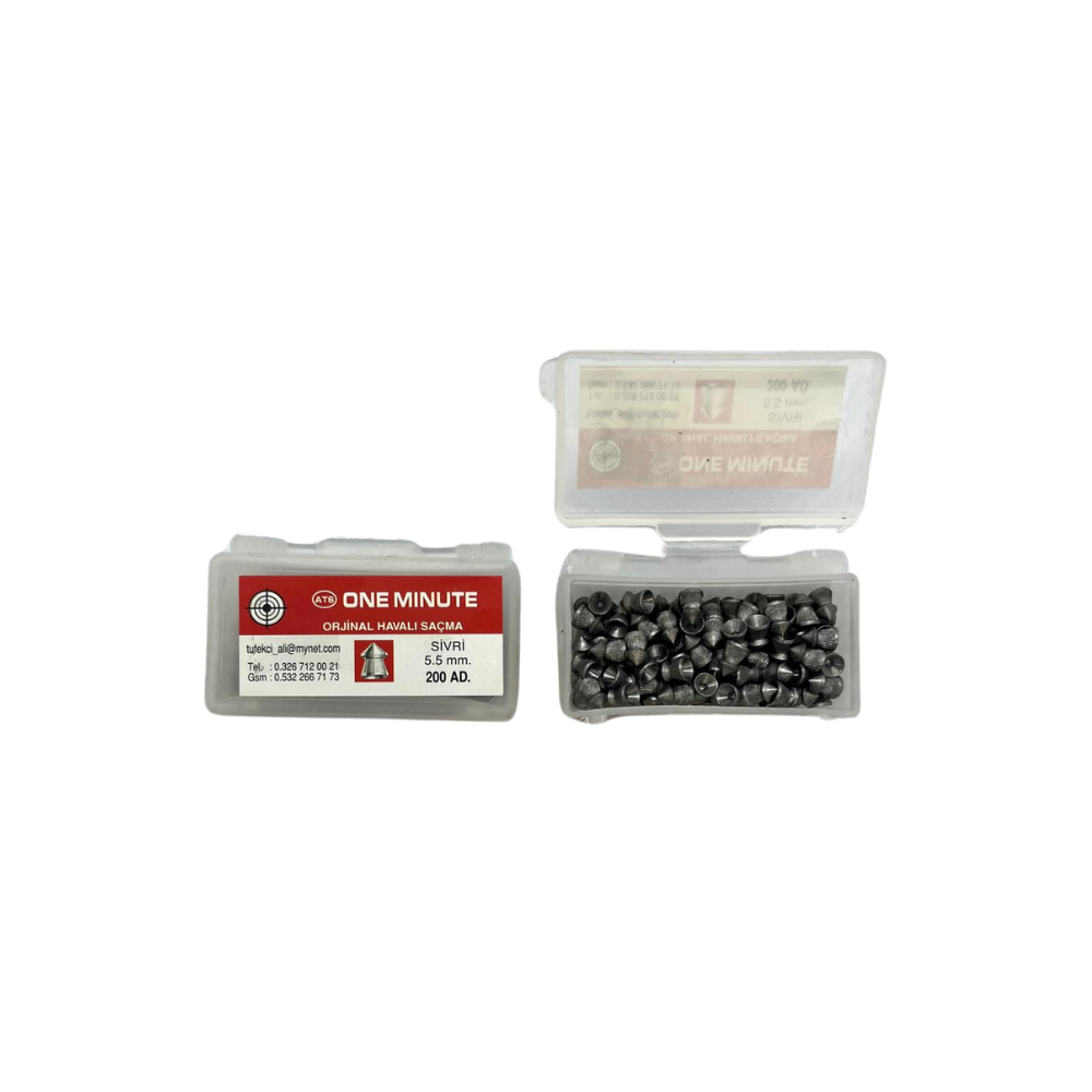 ONE MINUTE 5.5 mm Havalı Tüfek Saçması 200'lü