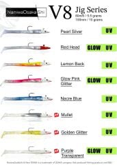 NaniwaOsakaShi V8 Jig Series 5.5 Gr Silikon Yem