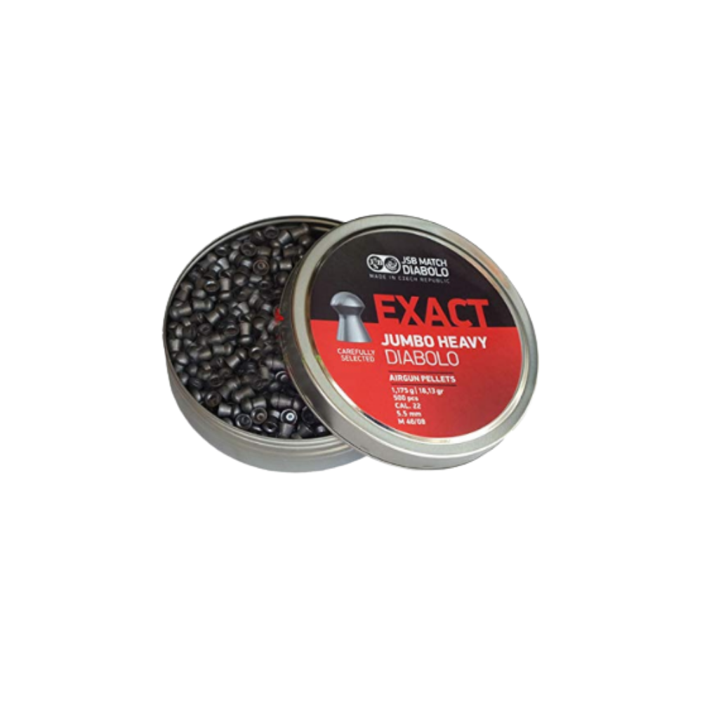JSB Exact Jumbo Heavy Diabolo 5.5 mm Havalı Tüfek Saçması 18.13 Grain 500'lü