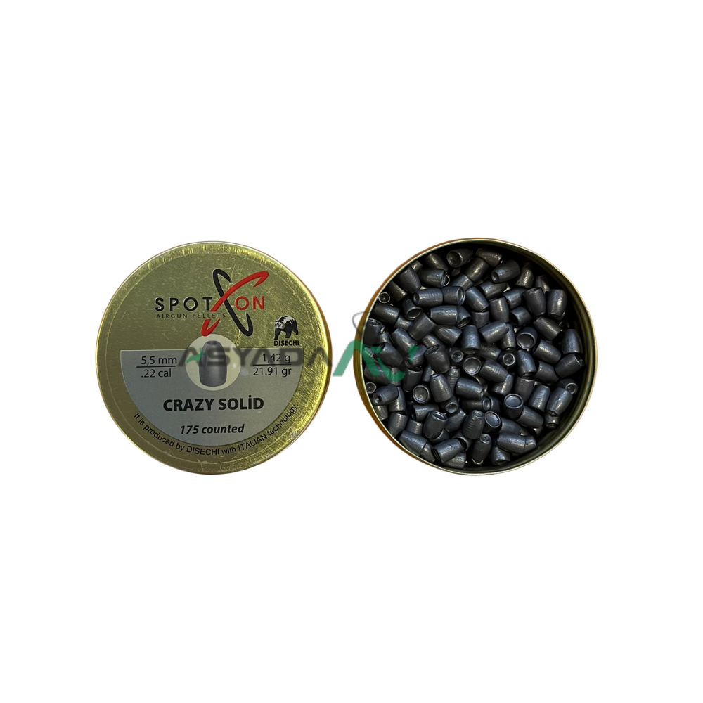 SPOTON Crazy Solid 5.5 mm Havalı Tüfek Saçması 21.91 Grain 175'li