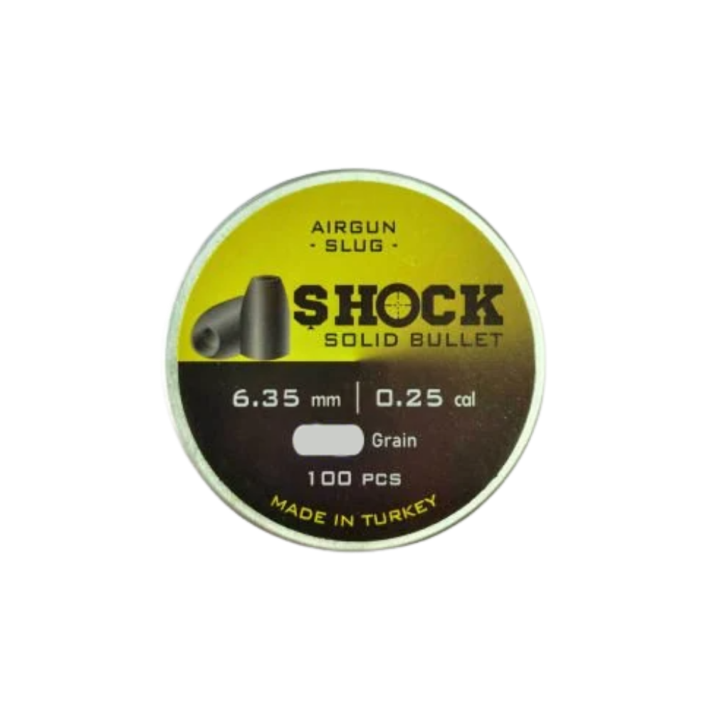 Shock Solid Bullet 6.35 mm Havalı Tüfek Saçması 50 Grain 100'lü