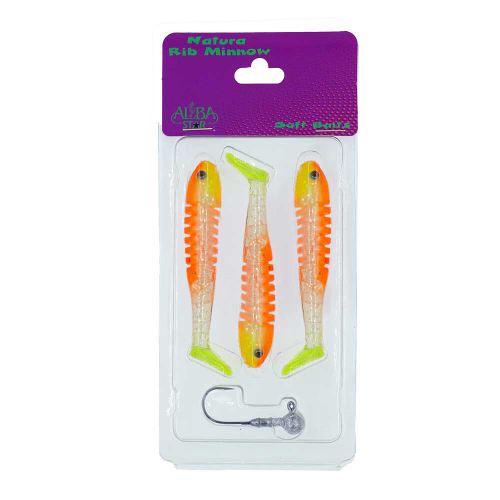 Albastar Natura Rib Minnow Silikon Yem 9 CM - 05