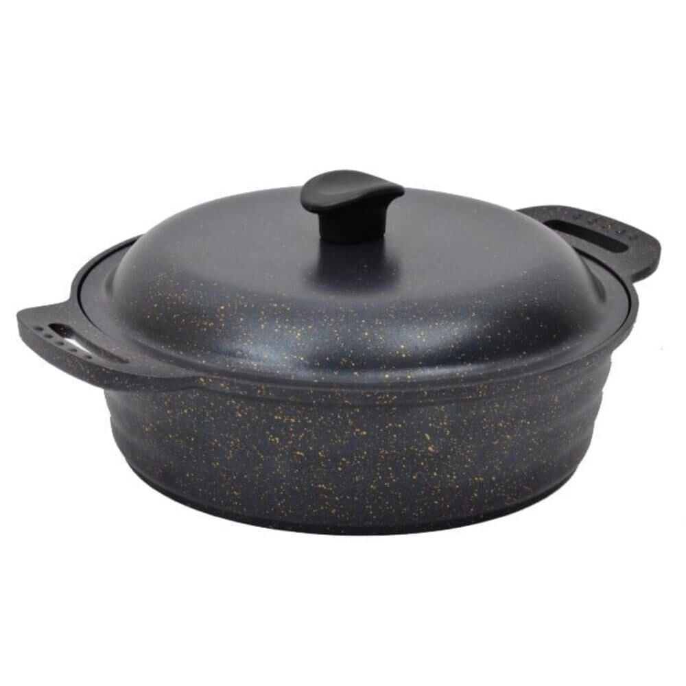 NURGAZ Granit Döküm 28 cm Kamp Tenceresi