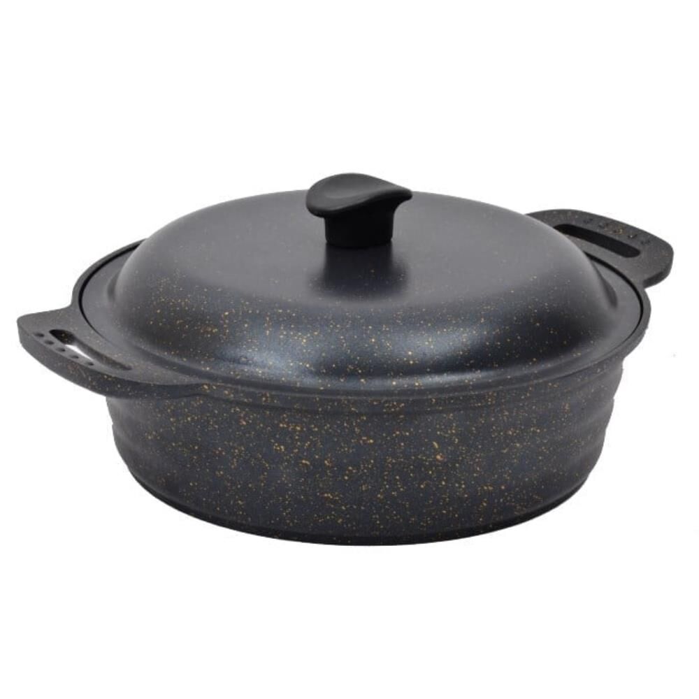 NURGAZ Granit Döküm 28 cm Kamp Tenceresi