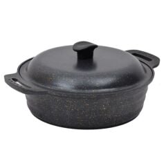 NURGAZ Granit Döküm 28 cm Kamp Tenceresi