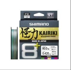 Shimano Kairiki + 8x 300 Mt Multi Color İp Misina