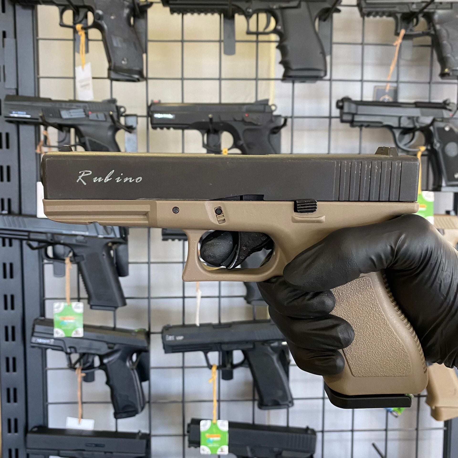 RUBINO Glock 17 RBN-GL17 Blowback CO2 Havalı Tabanca Çöl