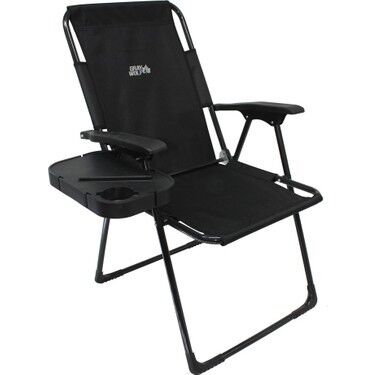 GRAY WOLF Standart Kollu Siyah Sandalye