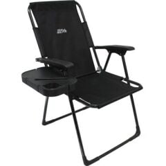 GRAY WOLF Standart Kollu Siyah Sandalye