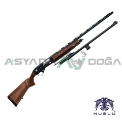 HUĞLU Veyron Cantilever Combo Ahşap Yarı Otomatik Av Tüfeği (Çift Namlu)