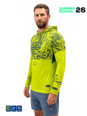 Fujin Pro Angler S26 Buff Hoodie Izohips Green Blue T-Shirt