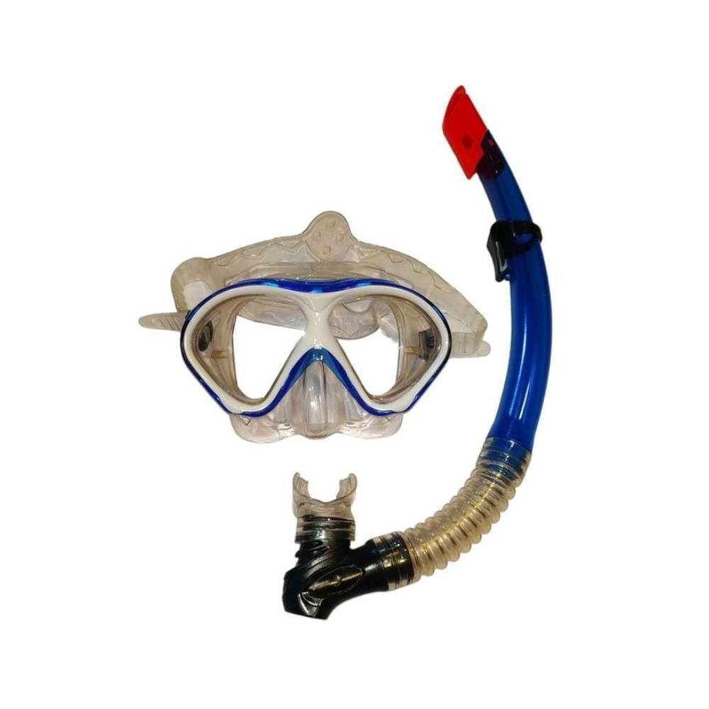 Apnea Waikiki Lacivert Şnorkel Maske Set