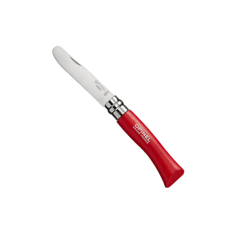OPINEL Inox No 7 Gürgen Saplı Paslanmaz Çelik Kırmızı Çakı