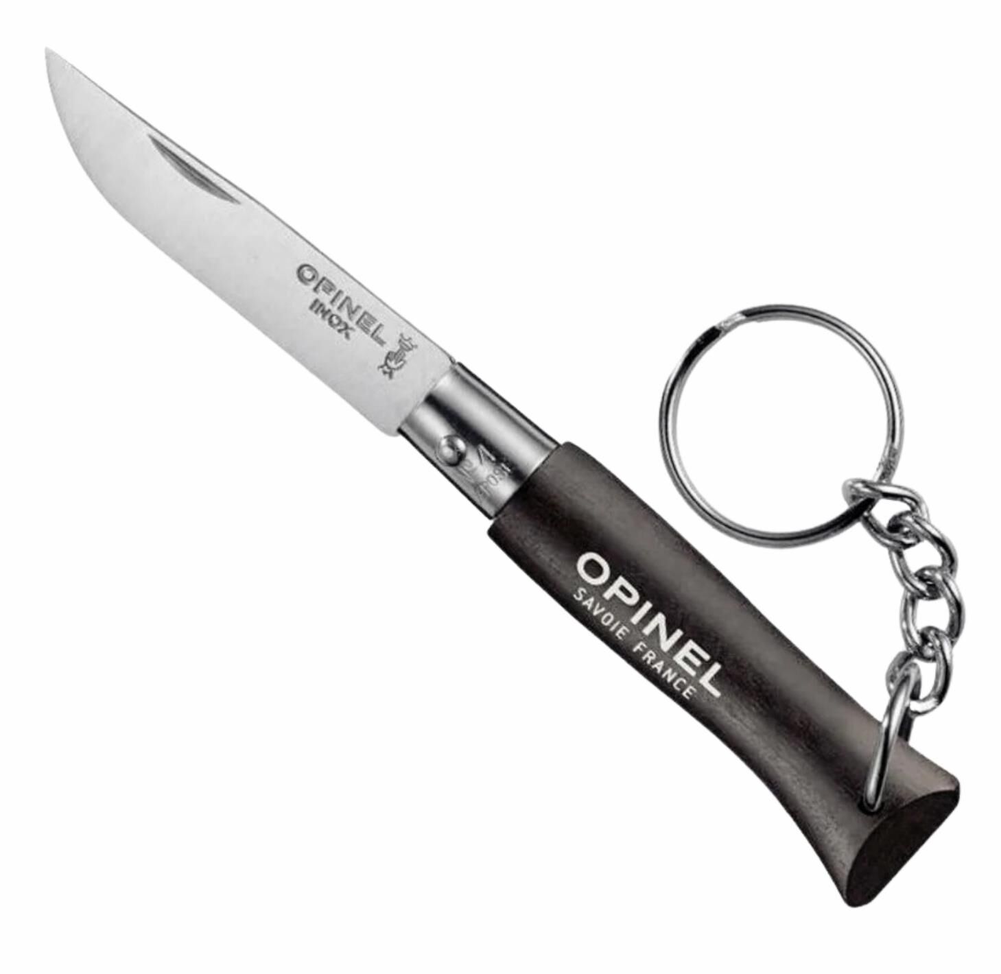 OPINEL No 04 Siyah Anahtarlıklı Paslanmaz Çelik Çakı