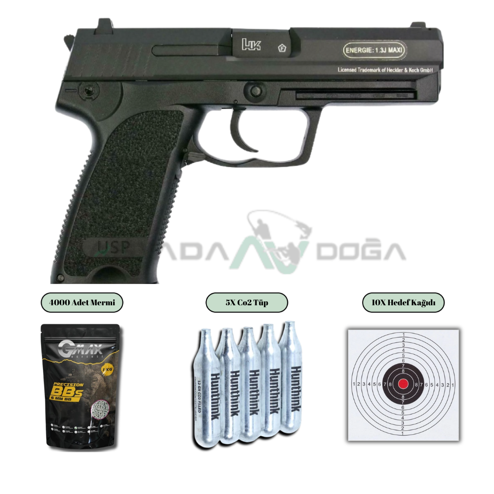 UMAREX Heckler & Koch USP 6 MM Airsoft CO2 Tabanca