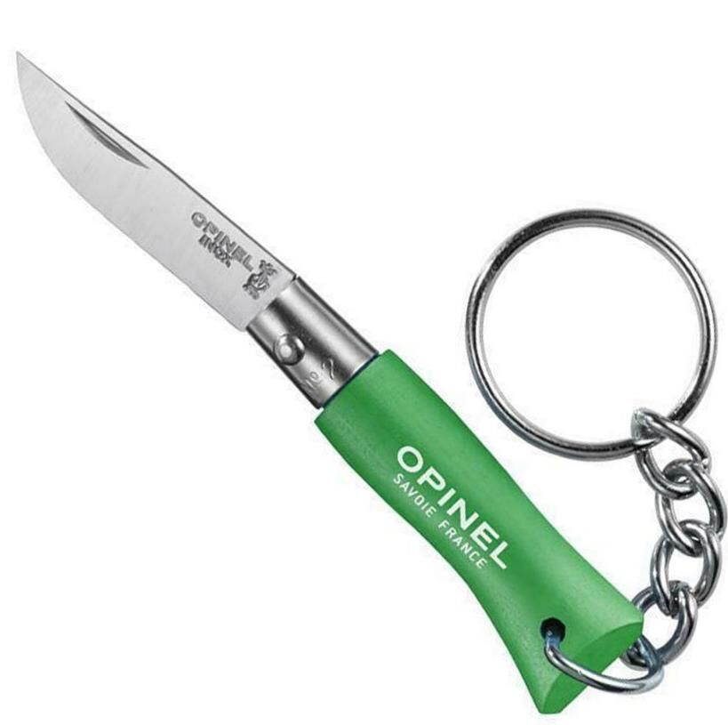 OPINEL No 02 Yeşil Anahtarlıklı Paslanmaz Çelik Çakı