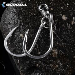 Ecooda Cyan Blue Chain Hook Spanish Mackerel Olta İğnesi