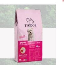 TEODOR Puppy Kuzu Etli ve Pirinçli Yavru Köpek Maması 15 KG