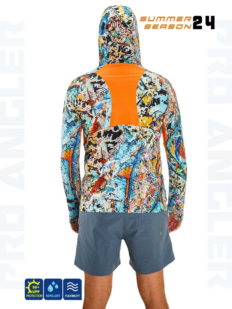 Fujin Pro Angler S24 Buff Hoodie Makai Orange T-Shirt