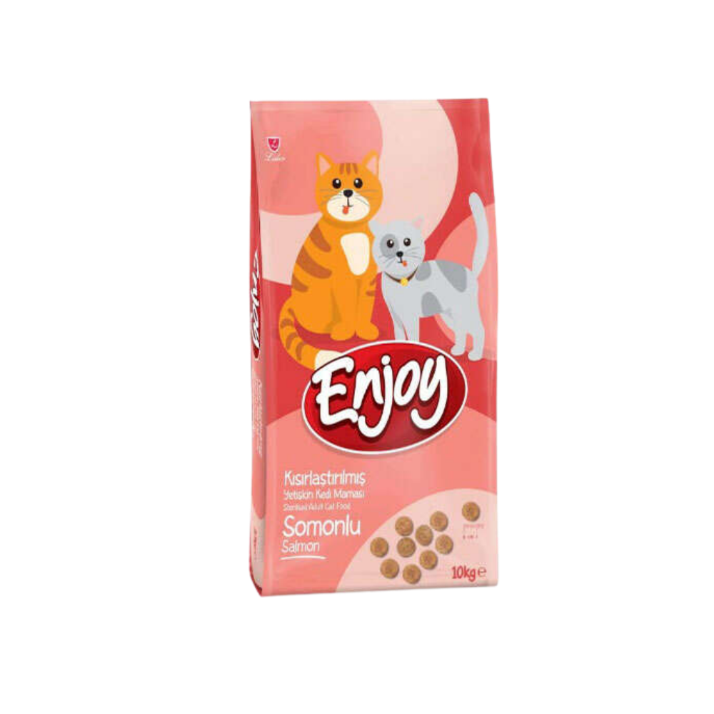 ENJOY Somonlu Kısırlaştırılmış Kedi Maması 10 KG
