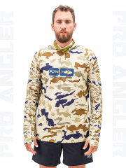 Fujin Pro Angler S24 Buff Hoodie Natural Camo T-Shirt