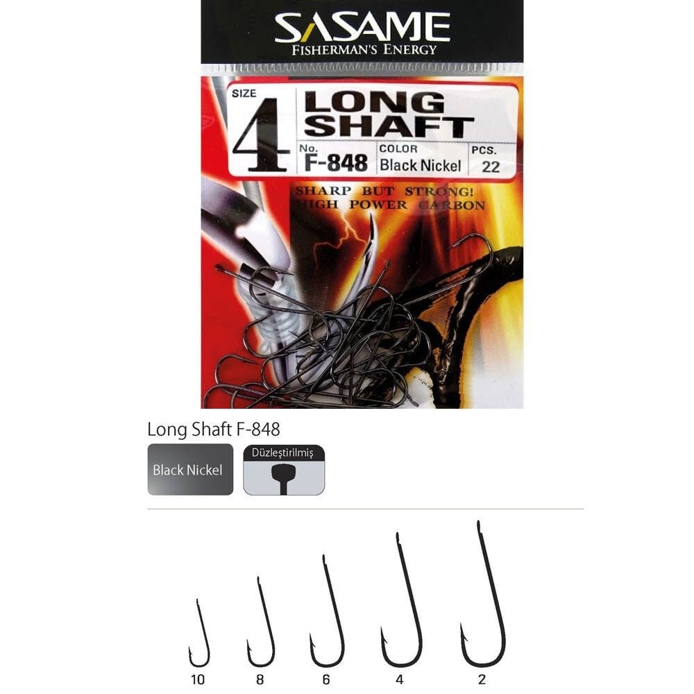 SASAME IGNE LONG SHAFT F-848 BLACK NIKEL