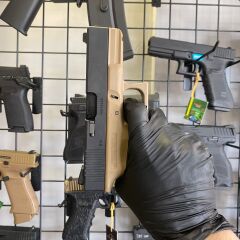We Glock 23 Gen3 Tan Blowback Airsoft Tabanca