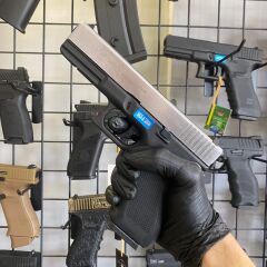 We Glock 17 Gen4 Silver Blowback Airsoft Tabanca
