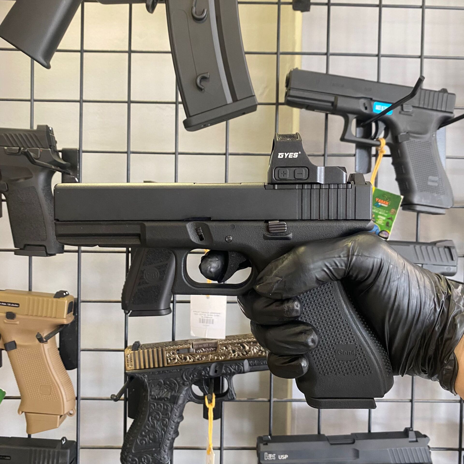 We Glock 17 Gen4 Mos Siyah Blowback Airsoft Tabanca