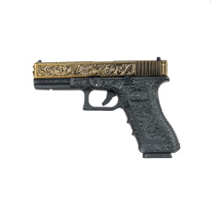 We Glock 17 Ivory Gravürlü Blowback Airsoft Tabanca