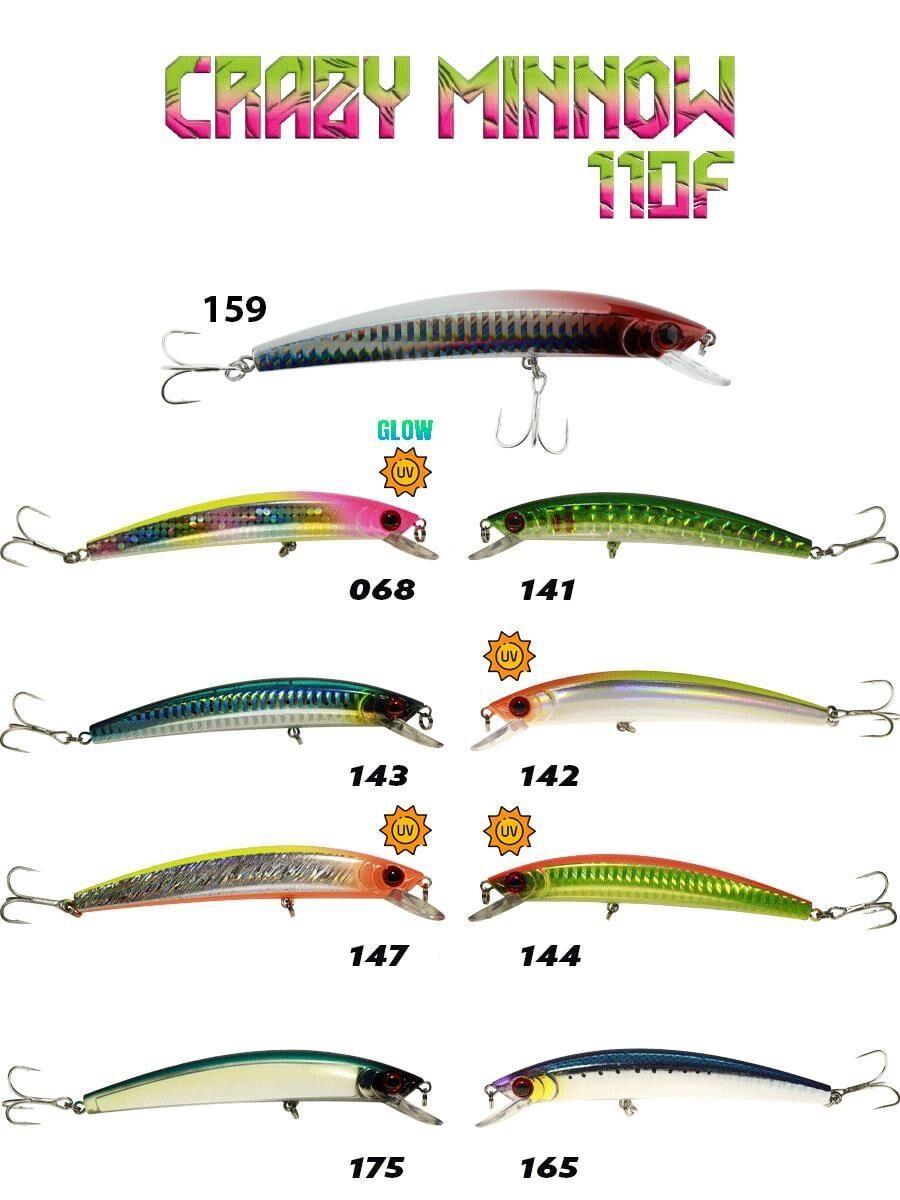 Fujin Crazy Minnow 110F 12 Gr Maket Balık