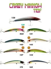 Fujin Crazy Minnow 110F 12 Gr Maket Balık