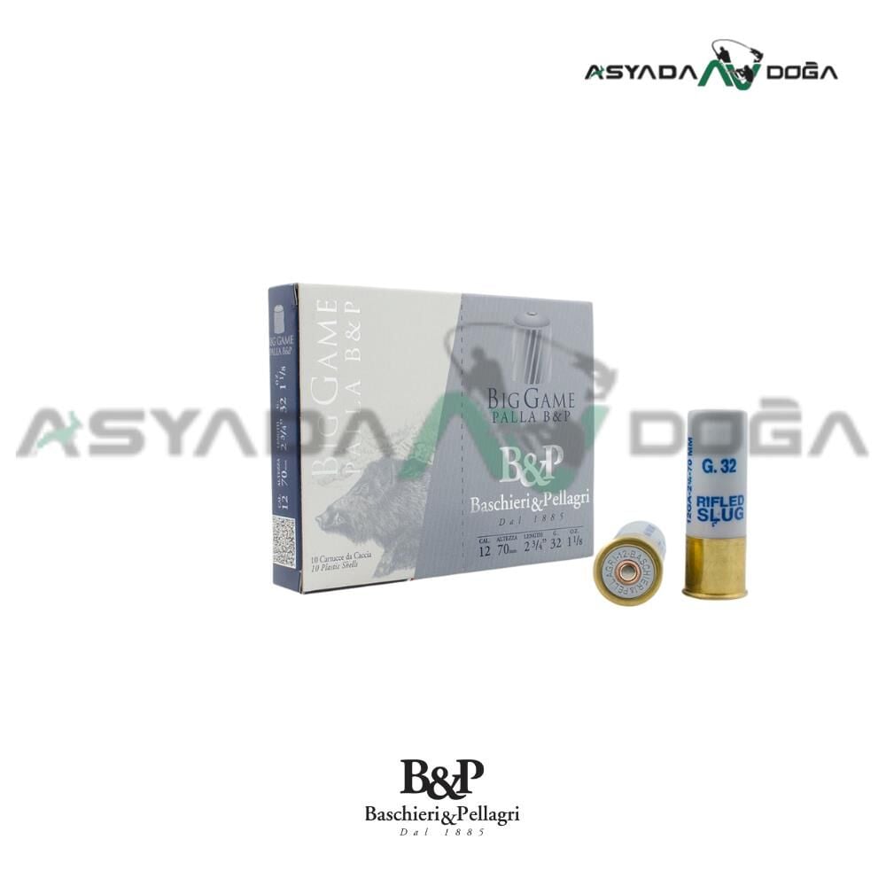 B&P 12 CAL 32 GR BIG GAME PALLA TEK KURŞUN AV FİŞEĞİ