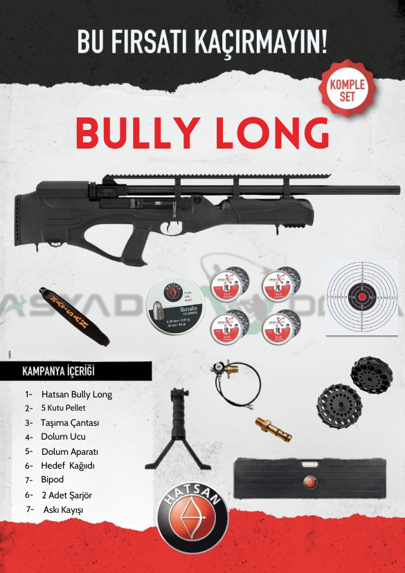 HATSAN Hercules Bully Long QE PCP Havalı Tüfek