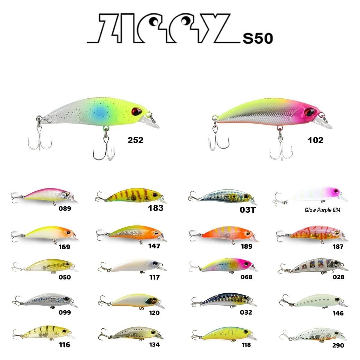 Fujin Ziggy S50 Sinking 5 Cm 3.6 Gr Maket Balık