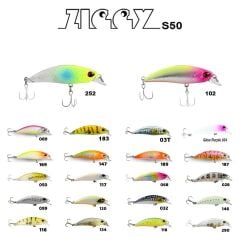 Fujin Ziggy S50 Sinking 5 Cm 3.6 Gr Maket Balık
