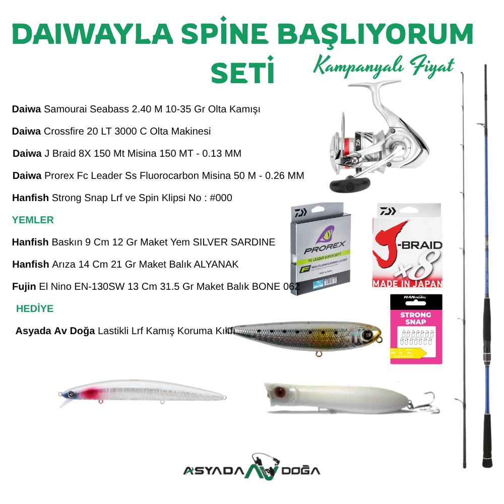 Daiwa ile Spine Başlıyorum Spin Seti
