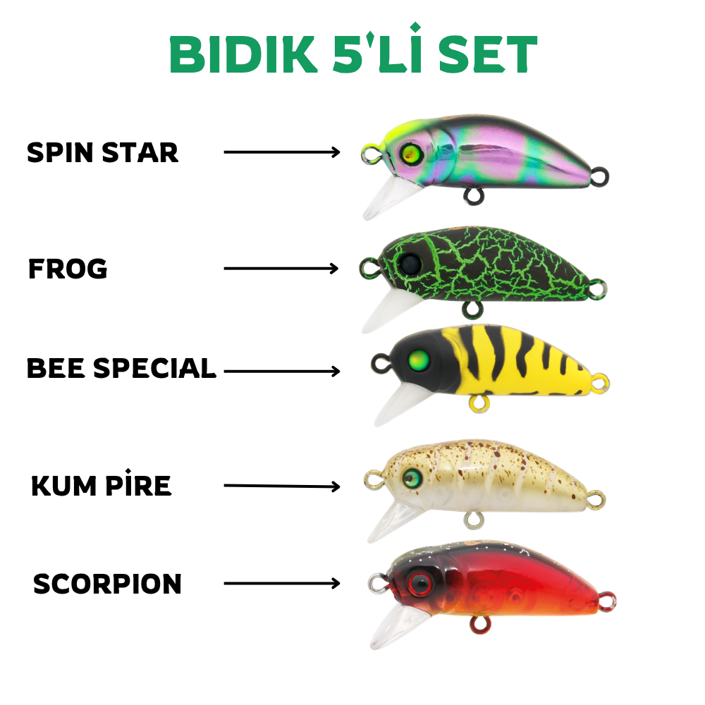 Hanfish Bıdık 5'li Set 2